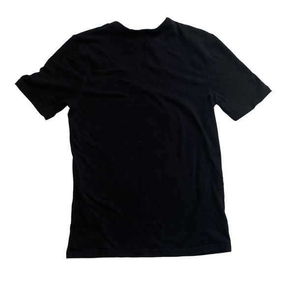 Champion Men's Size Small Black Short Sleeve Crew Neck Cotton Logo Casual Shirt - Picture 2 of 6